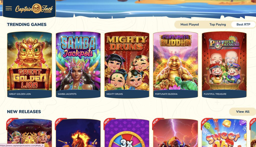 Captain Jack Credit Card Casino